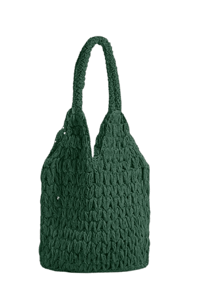 V Model Koyu Yesil canta